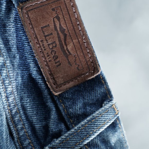 LLBEAN NATURAL FIT BLUE JEANS L.L. Bean MEN'S DENIM | Size 38x34 - Picture 5 of 13